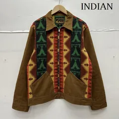 インディアン モーターサイクル ネイティブ ブランケット ウール 切替 ジップ ジャケット IM11582 メンズ 40 ISItems【USED】【古着】【中古】50142663のサムネイル