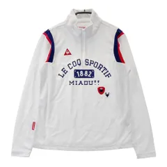 サイズ：M LE COQ GOLF ルコックゴルフ  ハーフジップ長袖Tシャツ  ホワイト系 [240101552817] ゴルフウェア レディース ストスト