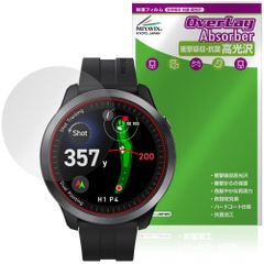 Voice Caddie T12PRO 保護 フィルム OverLay Absorber 高光沢 for ボイスキャディ ゴルフウォッチ 衝撃吸収 高光沢 ハードコート 抗菌
