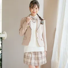 【ベージュ】ニットベスト付ミニ丈テーラードスーツ TAK キッズ キャサリンコテージ