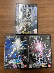 【J02-232】　PS2　ゲームソフトまとめ3本　ガンダムシリーズ　　ガンダム無双special　ガンダムSEED　連合VS ZAFT　ガンダムSEED DESTINY　連合VS ZAFT HPLUS