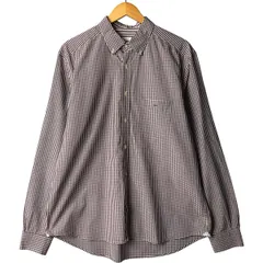 古着 ラコステ LACOSTE フランス企画 長袖 ボタンダウンチェックシャツ メンズL相当/eaa592535