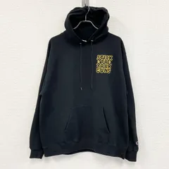 【3点以上まとめ買いで20%OFF】古着 used　champion　チャンピオン　スウェットパーカー/フーディー　黒　ブラック　XLサイズ