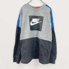 【3点以上まとめ買いで20%OFF】古着 used　NIKE　ナイキ　スウェット/トレーナー　マルチカラー　ダークグレー　Lサイズ