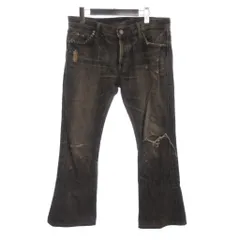 ヒステリックグラマー トリプルエックス ダメージ加工スタッズデニム ブーツカット フレアー サイズ32 hysteric glamour XXX 送料無料 2025年最新Thee Hysteric XXX メンズ デニム・ジーンズの人気