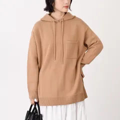 Max Mara マックスマーラ トップス LIANA ウールカシミア ニットパーカー 1366132600 レディース キャメル ウール カシミア 長袖 フード 秋