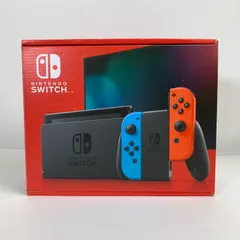 【中古美品】 未使用 Nintendo Switch ニンテンドー スイッチ 本体 Joy-Con (L) ネオンブルー (R) ネオンレッド 2022モデル 【034-251105-mh-03-fuz】