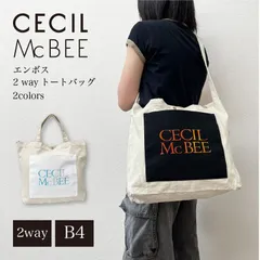 CECIL McBEE  セシルマクビー キャンバストートバッグ 平成ギャル 通勤 通学 高校生 大学生 おしゃれ 高校生 大学生 プレゼント エコバッグ ブラック ホワイト
