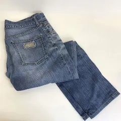 【中古品】Dolce & Gabbana DP-G46KTD/G8D83-F  ロゴプレート ストレートデニム ドルチェアンドガッバーナ ジーンズ GT