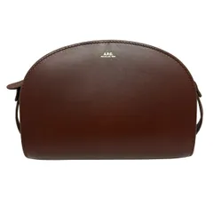 A.P.C.(アーペーセー) ショルダーバッグ ハーフムーン ダークブラウン レザー