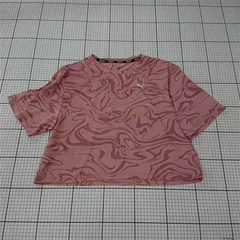 ◇ ⊂ 【プーマ PUMA】トレーニング 半袖Tシャツ ピンク系 マーブル柄 レディース E  【1509300003524】
