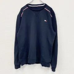 【3点以上まとめ買いで20%OFF】古着 used　TOMMY HILFIGER　トミーヒルフィガー　スウェット/トレーナー　紺　ネイビー