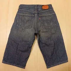 )774★ Levis リーバイス 503 ユーズド加工 デニムショーツ ハーフパンツ W29 革パッチ ハーフジーンズ 古着