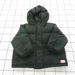 ◇ ⊇ 【ジャバ Java】キッズ ダウン風中綿ジャケット フード付き ブラック系 140サイズ E  【1510070001641】