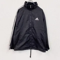 【3点以上まとめ買いで20%OFF】古着 used　90s　adidas　アディダス　トラックジャケット/ジャージ　ヴィンテージ　黒　ブラック　Mサイズ