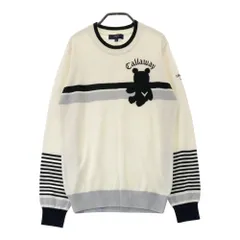 サイズ：L CALLAWAY キャロウェイ  ウール混 長袖 ニットセーター  ホワイト系 [240101549226] ゴルフウェア レディース ストスト