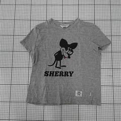 ◇ ⊂ 【オーシェリー Oh Sherry】グレー系 キャラクタープリントTシャツ Sサイズ レディース E  【1510070012203】