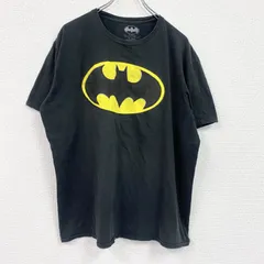 【3点以上まとめ買いで20%OFF】古着 used　BATMAN　バットマン　半袖プリントTシャツ　黒　ブラック　XLサイズ