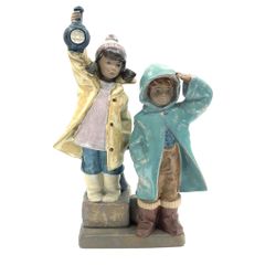 美品】LLADRO リヤドロ／おーい、ここだよ フィギュリン／2173