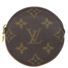 ルイヴィトン LOUIS VUITTON コインケース ポルトモネ ロン モノグラムキャンバス モノグラム ゴールド金具 茶 小銭入れ  M61926 TA4137【中古】