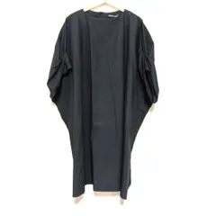 mizuiro  ind(ミズイロインド) ワンピース レディース - 黒 半袖/ひざ丈