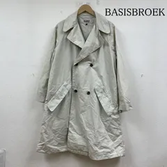 バシスブルック トレンチ ロングコート ダブルボタン ジャケット スプリングコート 無地 シルク混 メンズ 1 ISItems【USED】【古着】【中古】50142883のサムネイル