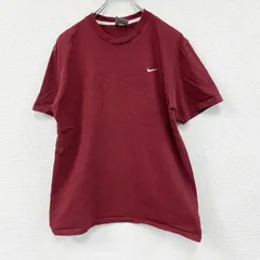 【3点以上まとめ買いで20%OFF】古着 used　00s　NIKE　ナイキ　半袖プリントTシャツ　ヴィンテージ　スウッシュ　刺繍ロゴ　赤　レッド　Mサイズ