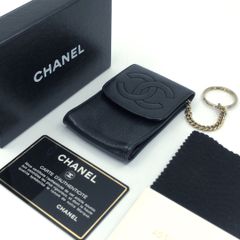 CHANEL シガレットケース カンボンライン レザーポーチ - メルカリ