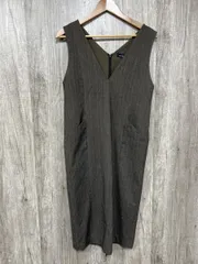 green label relaxing グリーンレーベルリラクシング ユナイテッドアローズ ヘンリーボーン ジャンスカ Iライン ワンピース sizeF/茶 ■■ レディース