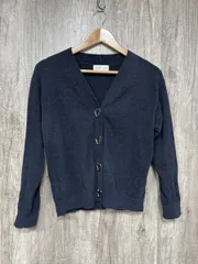 SNIDEL HOME ハート釦 カーディガン sizeF/黒 ◆■ レディース