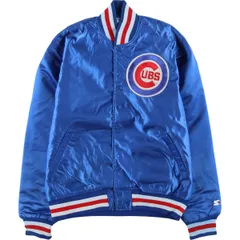 古着 80年代 スターター Starter MLB CHICAGO CUBS シカゴカブス ナイロンスタジャン アワードジャケット バーシティジャケット/eaa590767のサムネイル