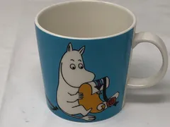 ◆アラビア　ムーミンマグカップ　ムーミントロール　ブルー　本体のみ　中古◆19174★