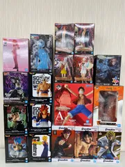 未開封　開封済み未使用　一番くじ　プライズ　混在　フィギュア　計18点　バンプレスト　呪術廻戦　ワンピース　ドラゴンボール　他　（ME28-2760)