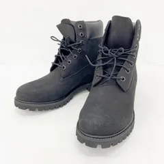 Timberland ティンバーランド ワークブーツ シューズ 6inch PREMIUM BOOTS プレミアム 10073 ヌバック メンズ 26cm ブラック 靴 DF17257■