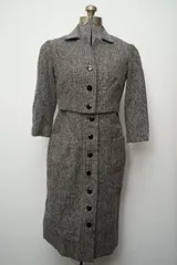 ユーロ 古着 MAISON JOSEPHINE ツイード セットアップ ワンピース ジャケット