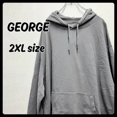 GEORGE パーカー トップス グレー メンズ 2XLサイズ アメリカ古着