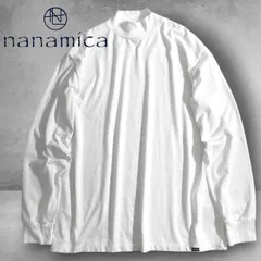 nanamica ナナミカ 日本製 L/S Mock Neck Tee カバーリングコアヤーン 天竺 モックネック 長袖 Tシャツ カットソー SUHS309 定価1.4万 ホワイト XL ▲040▼50918w01