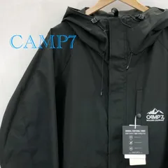 未使用 CAMP7 透湿撥水 マウンテン パーカー CP-4516006 ジャケット ハーフコート ブラック XL メンズ キャンプセブン タグ付き