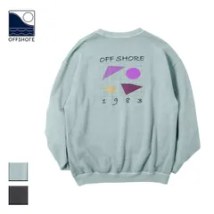 【新品】 OFFSHOREオフショア 80's CLASSIC LOGO SWEAT メンズ/レディース グリーン/グレー M-L OS25-1SW-002のサムネイル
