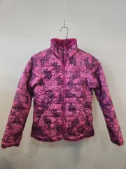 THE NORTH FACE kids(ザノースフェイスキッズ) 10-12歳 リバーシブル ピンク 蝶 パータン ダウン