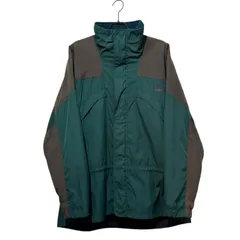 90s NIKE ACG NYLON JKT F.I.T M ナイキ 裏フリース ナイロン ビーブロ 緑 茶 ドローコード 古着