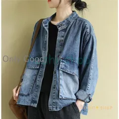 ジャケット レディース デニム アウター ミリタリー Gジャン デニムジャケット 秋 春 コート カジュアル