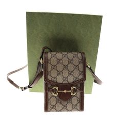 GUCCI ホースビット GGスプリーム ミニバッグ ショルダーバッグ 