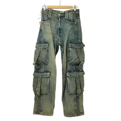 ザラ ZARA MID-RISE TRF CARGO JEANS デニム カーゴパンツ メンズ US：34-35 