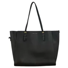 186001 CHARLES＆KEITH チャールズ＆キース クラシックダブルハンドルトートバッグ ダークブラウン レザー