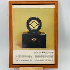 ビンテージ 広告 ポスター 『 33YEARSAND20,000,000 』 フレーム付 ※貴重な当時物 1960's オリジナル アメリカ ヴィンテージ 輸入雑貨 アドバタイジング レトロ( AZ1220 )