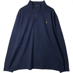 古着 ラルフローレン Ralph Lauren POLO RALPH LAUREN ESTATE RIB ハーフジップスウェットシャツ トレーナー メンズXXL相当/eaa595648
