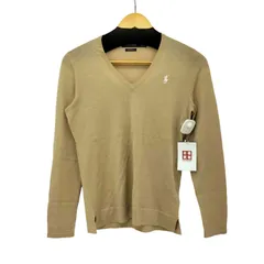 ポロゴルフラルフローレン POLO GOLF RALPH LAUREN ポニー刺繍 Vネック メリノウール ニット レディース import：XS 