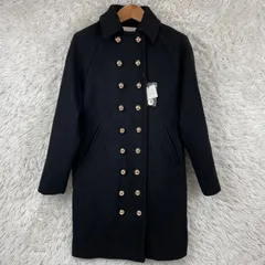 moussy マウジー　ナポレオンコート　1表記　S相当　ウール　金ボタン　2列ボタン　ジャケット　ブラック　ロングコートのサムネイル