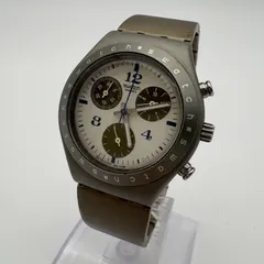 swatch IRONY スウォッチ 腕時計 シルバー クロノグラフ レトロ メンズ 稼働品 [中古]